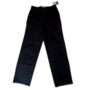 Universal Thread Vintage Black Button Fly High Rise Straight Leg Denim Jeans 6